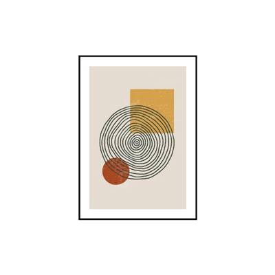 Cotton Tableau imprimé motif cercles 51x71cm