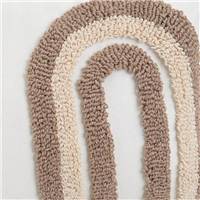 Arches coussin en polycoton motifs blanc et beige 50x30cm