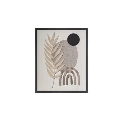 Mix tableau en mdf motif feuille A