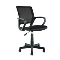 Pura chaise de bureau noire réglable à roulettes