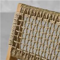 Alpha chaise d'extérieur en teck naturel et tressage