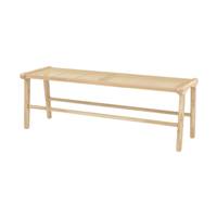 Essa banc en bois de teck et cannage L120