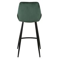Bari chaise îlot central en velours vert sapin H67