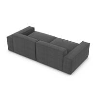 Stacele canapé 2 places en tissu texturé gris anthracite