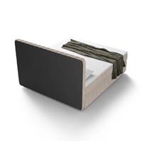 Asmirut lit boxspring 180x200 en tissu texturé capitonné beige