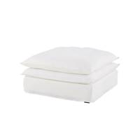 Rodier pouf pour canapé modulable lin blanc