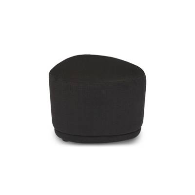 Arthur petit pouf velours noir