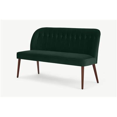 Margot banc en velours vert