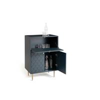 Luxore buffet bar compact bleu de prusse