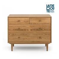 Laurens commode 4 tiroirs en chêne vintage