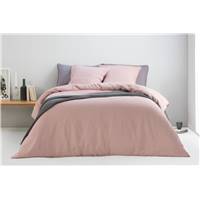 Brisa linge de lit lin rose poudré, 225x220