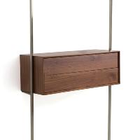 Ativichar caisson 2 tiroirs en noyer L110