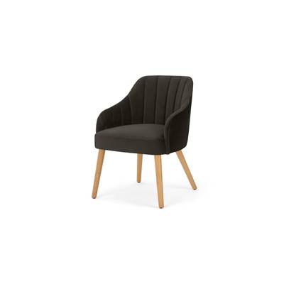 Boltan chaise velours gris