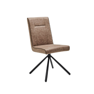 Circus chaise en tissu polyester beige avec poignée