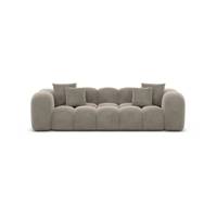 Cotton canapé 3 places en velours beige foncé