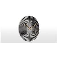 Bushwick grande horloge murale gris acier