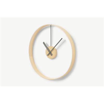 Ishya horloge bois clair ø60