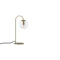 Manisa lampe de table laiton et verre transparent