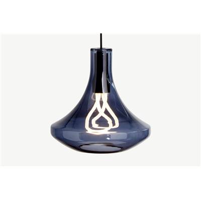 Plume suspension bleu fumé