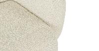 Vico canapé 2 places en tissu bouclette blanc