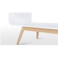 Esme table basse blanc et frêne