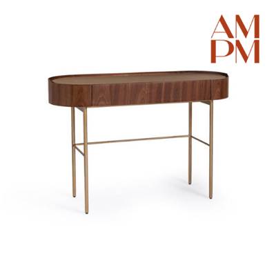 Nelsa bureau console noyer