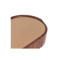 Nelsa bureau console noyer