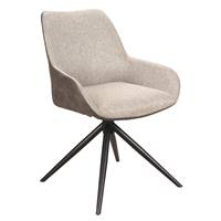 Fast chaise pivotante en tissu gris anthracite