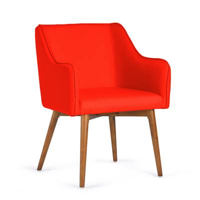 Aldo fauteuil Orange Frêne foncé