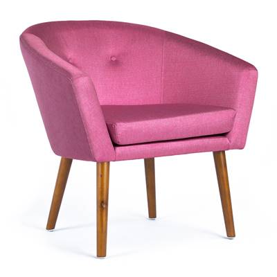 Lanster fauteuil Rose Frêne foncé