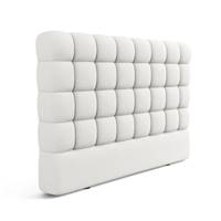 Rediame tête de lit 180cm en tissu texturé blanc
