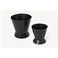 Ankita lot de 2 cache-pots noir