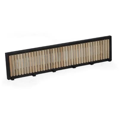 Little porte manteaux mural métal et bois 92cm