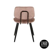 Lizzy chaise en velours beige H43