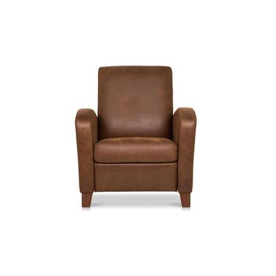 Cuba fauteuil relax manuel en microfibre bristol marron