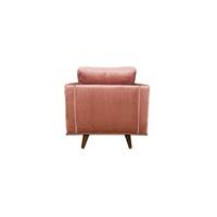 Mike fauteuil en velours vieux rose