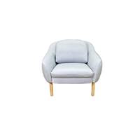 Lisa fauteuil en velours gris