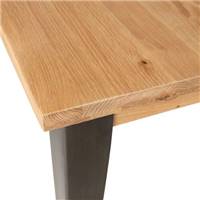 Manhattan table à manger rectangulaire chêne et métal L160