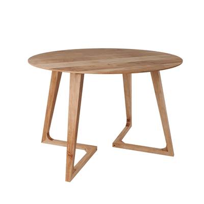 Bianca table ronde pour 4 personnes en bois d'acacia Ø115