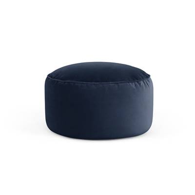 Lux coussin de sol en velours bleu roi