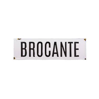 Plaque Brocante émaillée