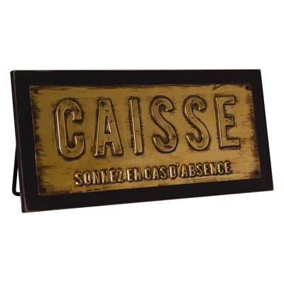 Panneau caisse Laiton à poser