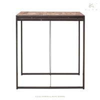 Nautical table haute bois de bateau recyclé L100cm
