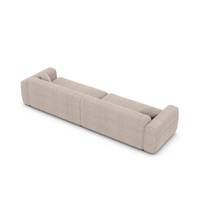 Shoo canapé 4 places en tissu texturé beige
