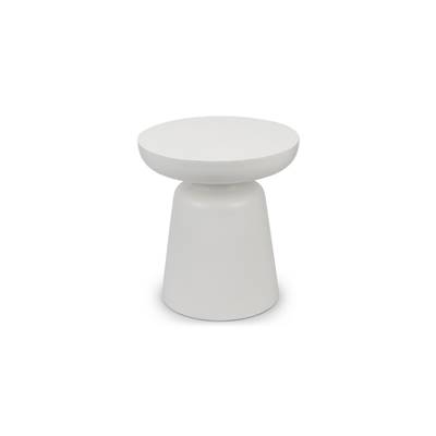 Pitt table d'appoint fibre de verre blanc