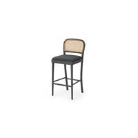 Raleigh tabouret de bar gris charbon et rotin