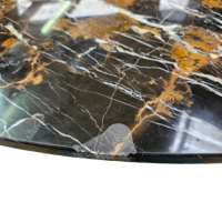 Nadara plateau de table en marbre ambré Ø120