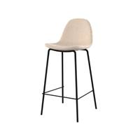 Vladi chaise de bar en tissu bouclette beige H65