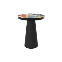 Gela table d'appoint en métal multicolore et noir