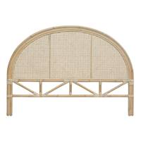 Singa tête de lit 140cm en rotin naturel et cannage